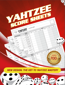 Yahtzee Score Sheets: 700+ Score Games for Scorekeeping, Yahtzee Score Pads, 8.5 X 11 Large Print