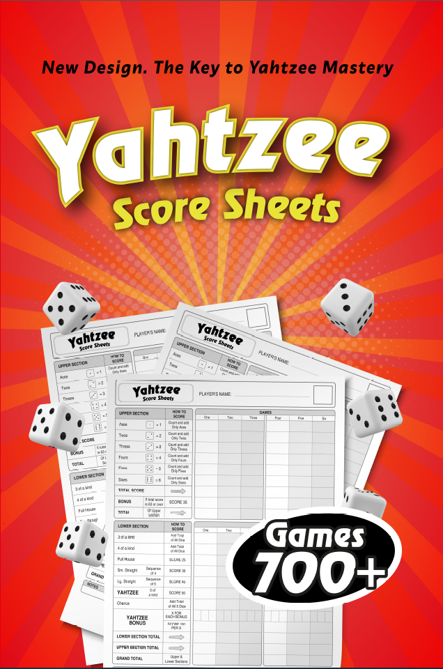 Yahtzee Score Sheets: Score Games for Scorekeeping, Yahtzee Score Pads, 6 X 9 Large Print Yahtzee Score Book