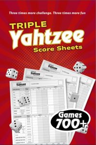 Triple Yahtzee Score Sheets: Score Games for Scorekeeping, Triple Yahtzee Score Pads, 6 X 9 Large Print Triple Yahtzee Score Book